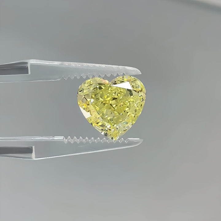 DovEggs 6.06ct heart fancy intense yellow VVS2-LAB GROWN DIAMOND-EVD729505744