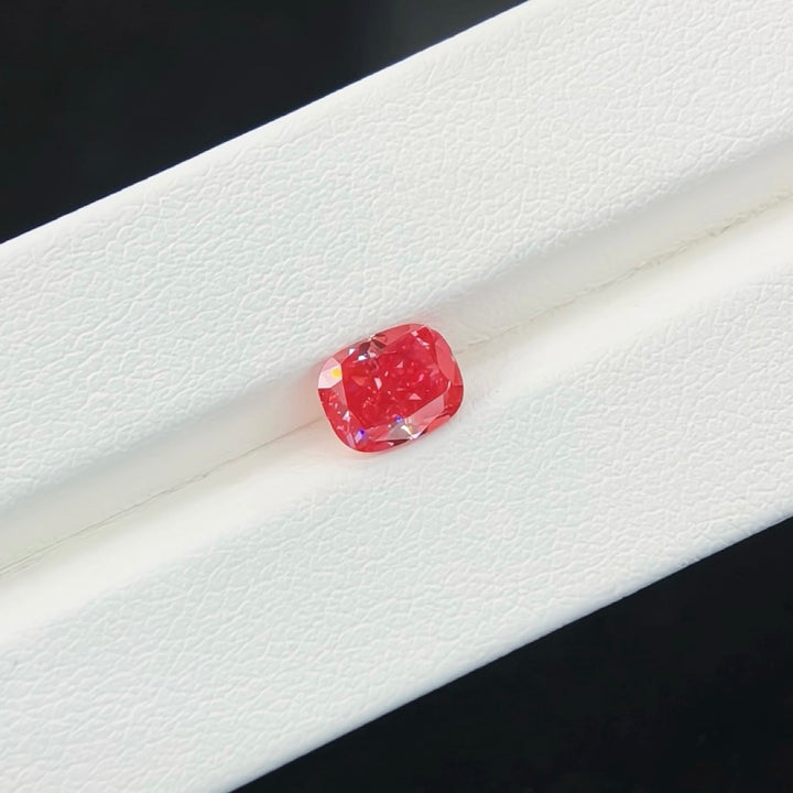 DovEggs 1.19ct cushion fancy vivid pink VS1-LAB GROWN DIAMOND-EVD6206017266