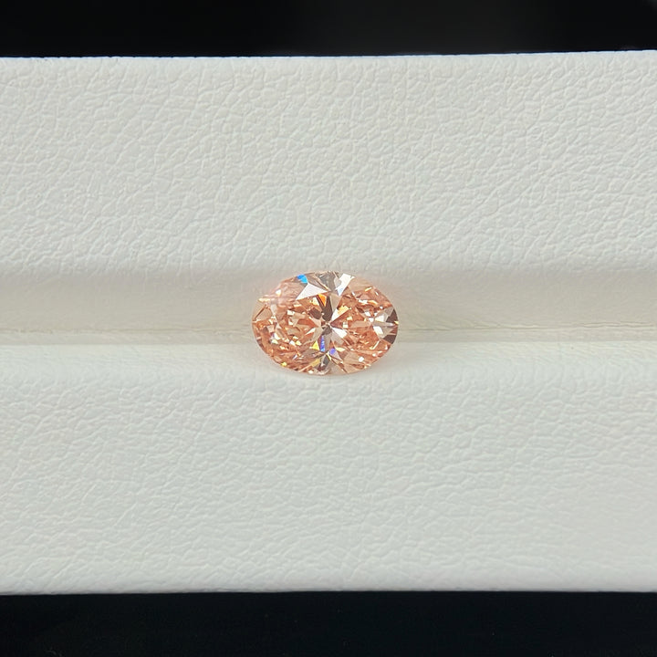 DovEggs 1.00ct oval fancy vivid pink VS2-LAB GROWN DIAMOND-EVD6206017187
