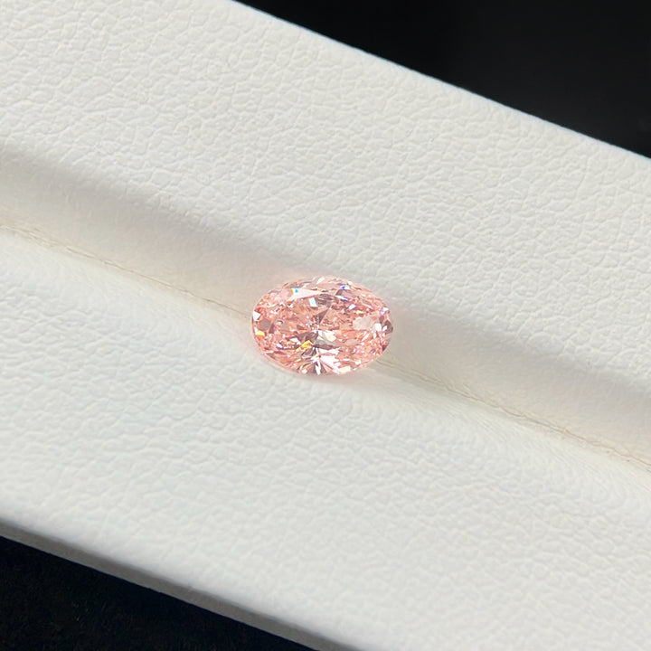 DovEggs 0.81ct oval fancy vivid pink VS1-LAB GROWN DIAMOND-EVD6206017105