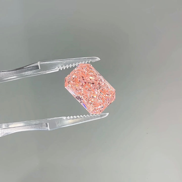 DovEggs 8.87ct radiant fancy vivid pink VVS2-LAB GROWN DIAMOND-EVD815647660