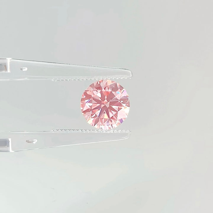 DovEggs 1.52ct round fancy vivid pink VS1-LAB GROWN DIAMOND-EVD792676104