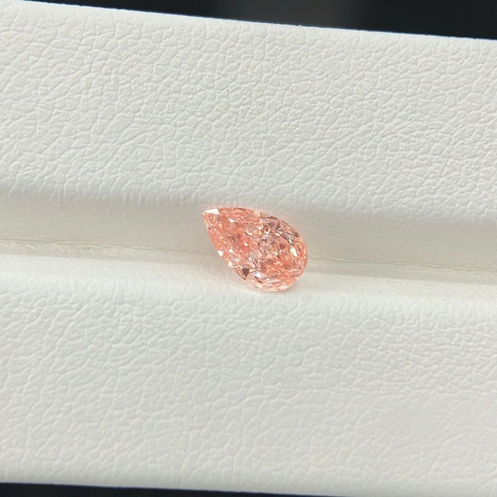 DovEggs 0.55ct pear fancy vivid pink VS1-LAB GROWN DIAMOND-EVD6206017130