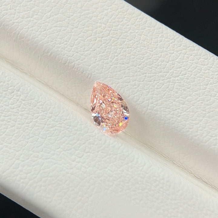 DovEggs 0.56ct pear fancy vivid pink VVS2-LAB GROWN DIAMOND-EVD6206017117