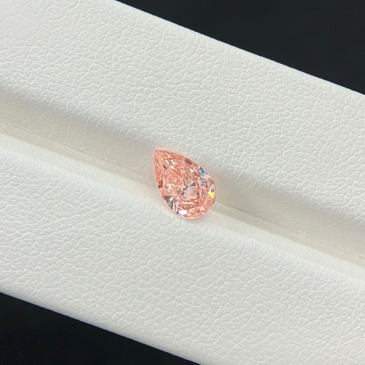 DovEggs 0.72ct pear fancy vivid pink VVS2-LAB GROWN DIAMOND-EVD6206017116