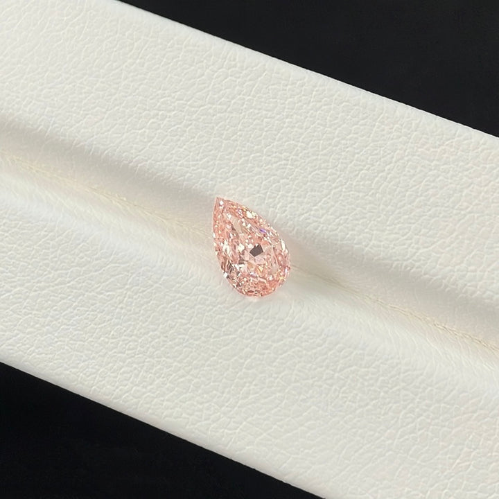 DovEggs 0.79ct pear fancy vivid pink VS1-LAB GROWN DIAMOND-EVD6206017128