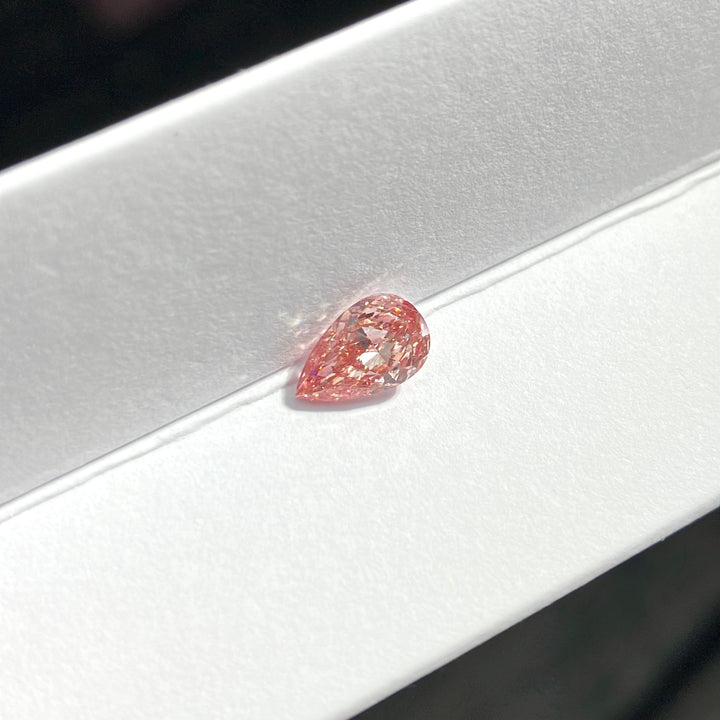 DovEggs 0.79ct pear fancy vivid pink VS1-LAB GROWN DIAMOND-EVD6206017119