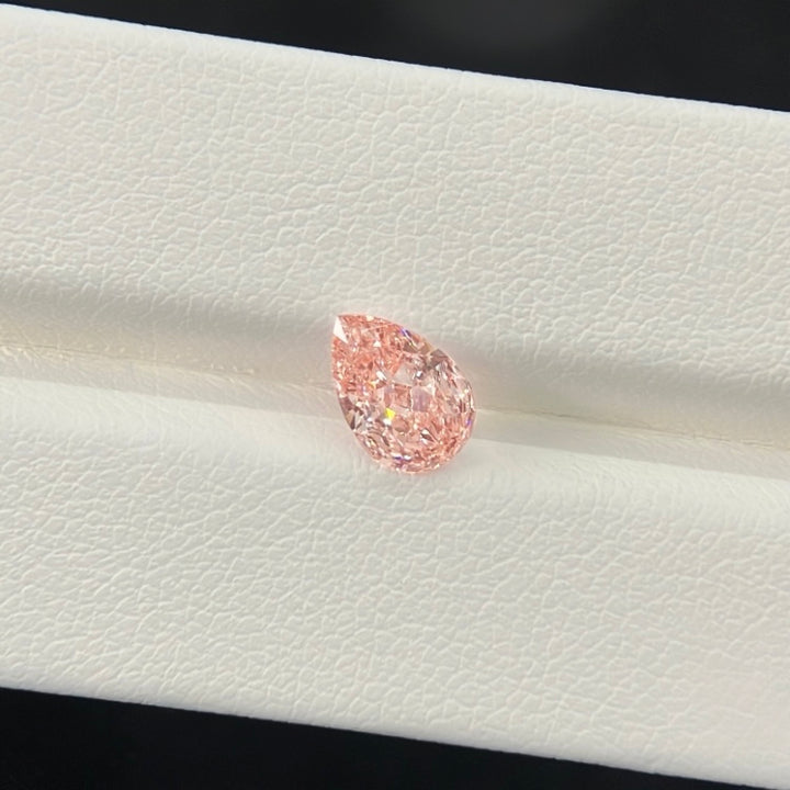 DovEggs 0.92ct pear fancy vivid pink VS1-LAB GROWN DIAMOND-EVD6206017126