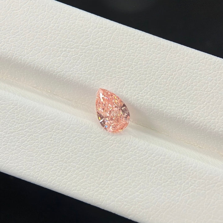 DovEggs 0.83ct pear fancy vivid pink VS1-LAB GROWN DIAMOND-EVD6206017129
