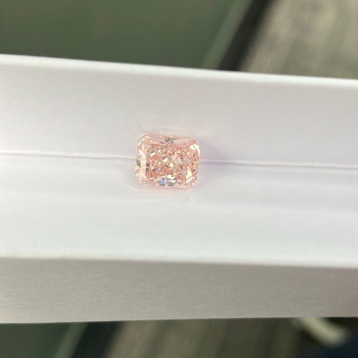 DovEggs 1.58ct radiant fancy vivid pink VS1-LAB GROWN DIAMOND-EVD6206017064