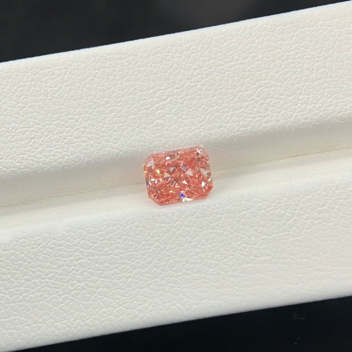 DovEggs 1.03ct radiant fancy vivid pink VS2-LAB GROWN DIAMOND-EVD6206017263