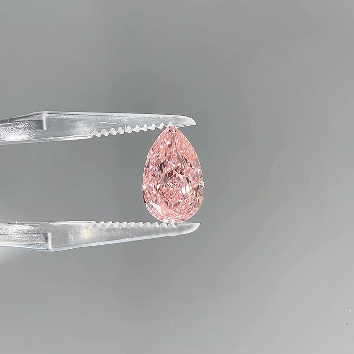 DovEggs 3.08ct pear fancy vivid pink VVS2-LAB GROWN DIAMOND-EVD818603364
