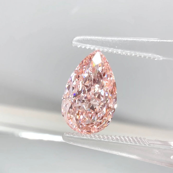 DovEggs 3.01ct pear fancy vivid pink VS1-LAB GROWN DIAMOND-EVD818617072