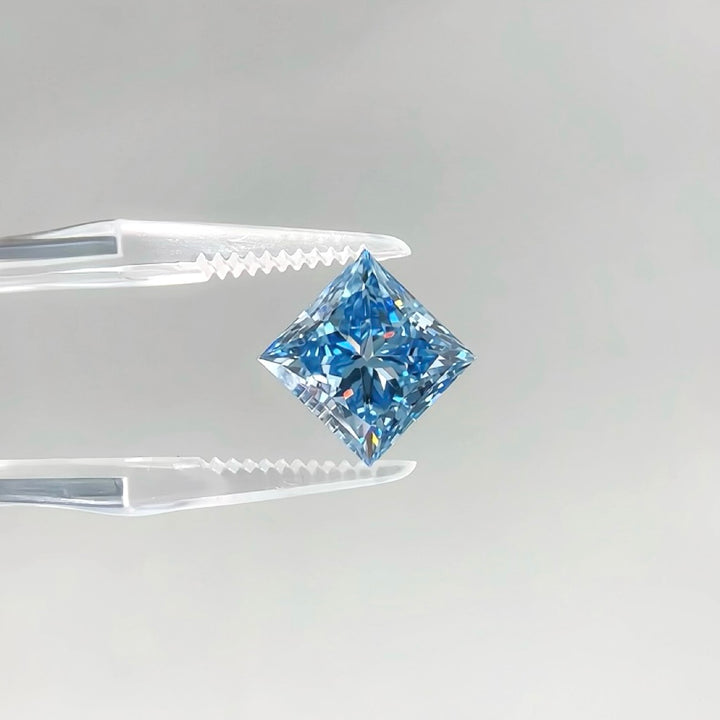 DovEggs 6.15ct princess fancy vivid blue VS1-LAB GROWN DIAMOND-EVD816616701