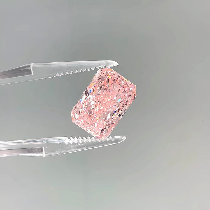 DovEggs 8.37ct radiant fancy vivid pink VS1-LAB GROWN DIAMOND-EVD795630848