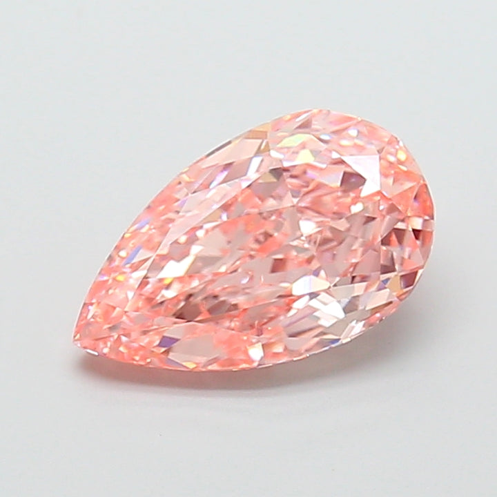 DovEggs 3.00ct pear fancy vivid pink VVS2-LAB GROWN DIAMOND-EVD813661874