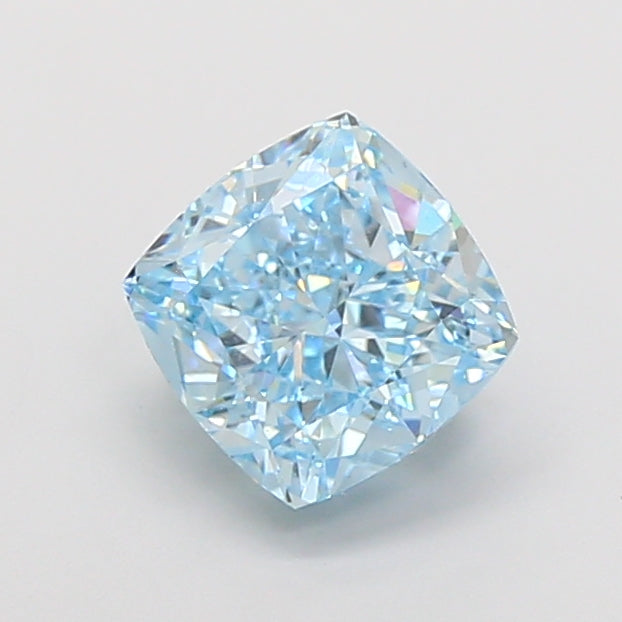 DovEggs 3.03ct cushion fancy vivid blue VS1-LAB GROWN DIAMOND-EVD821695049