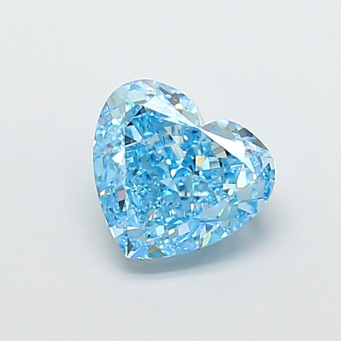 DovEggs 3.01ct heart fancy vivid blue VS1-LAB GROWN DIAMOND-EVD821695255