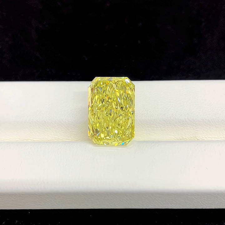 DovEggs 8.49ct radiant fancy vivid yellow VS1-LAB GROWN DIAMOND-EVD770668138