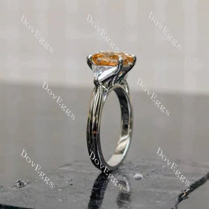 Doveggs pave three stones engagement ring only semi-mount only(Exclusively to DovEggs Stones)
