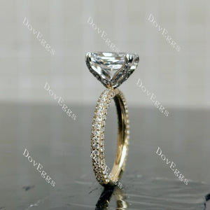 My Promise Radiant Pave 3/4 eternity Lab Grown Diamond Engagement Ring