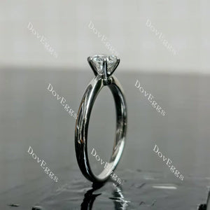 (size 6) Doveggs 18K white gold 0.5ct round lab grown diamond engagement ring