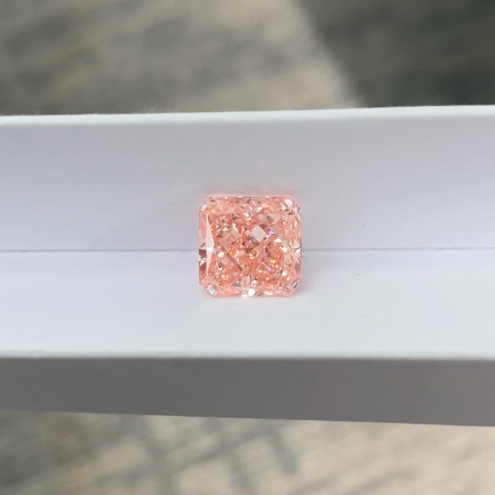 DovEggs 5.09ct radiant fancy vivid pink VVS2-LAB GROWN DIAMOND-EVD813662029