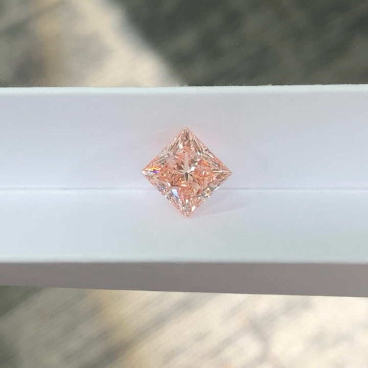 DovEggs 3.52ct princess fancy vivid pink VVS2-LAB GROWN DIAMOND-EVD691557112