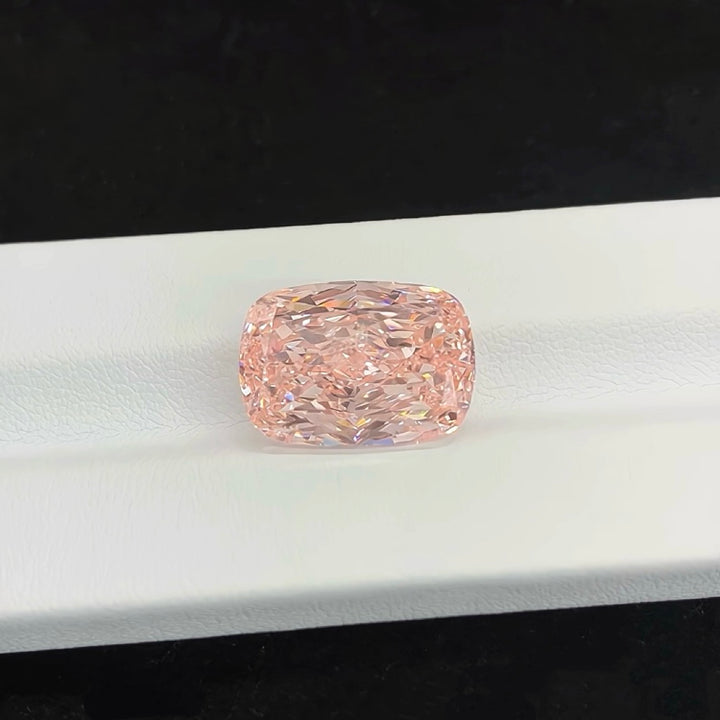 DovEggs 15.02ct cushion fancy vivid pink VS1-LAB GROWN DIAMOND-EVD760597586