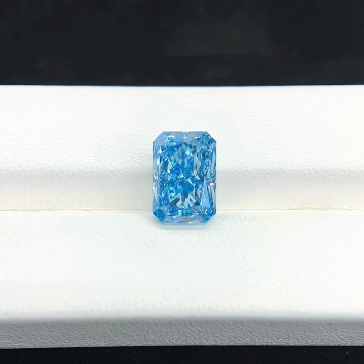 DovEggs 3.01ct radiant fancy vivid blue VS1-LAB GROWN DIAMOND-EVD805640282