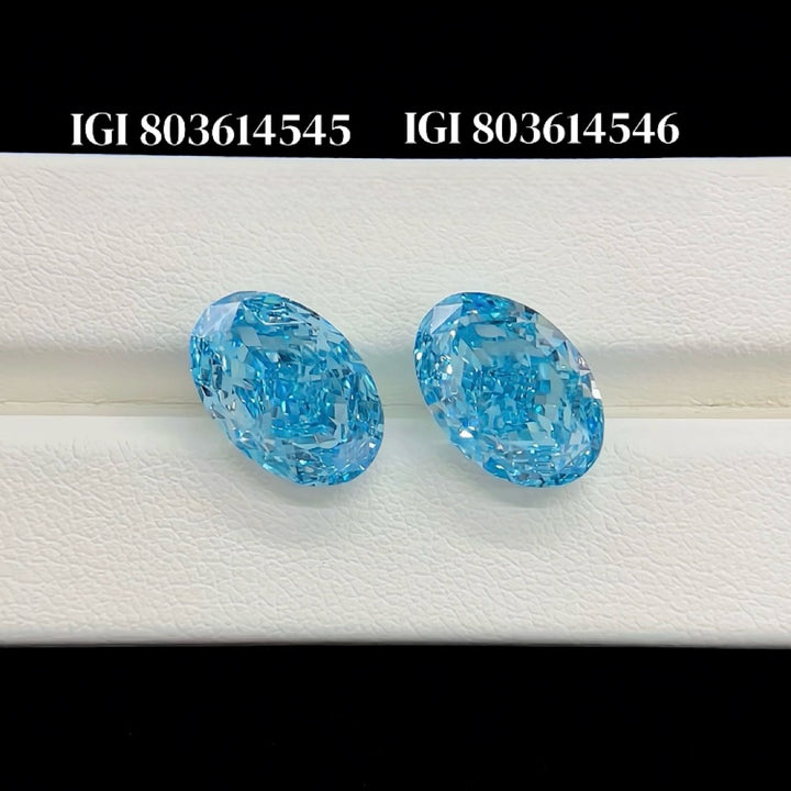 DovEggs 5.01ct oval fancy vivid blue VS1-LAB GROWN DIAMOND-EVD803614545
