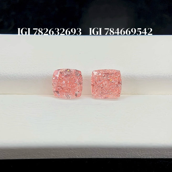 DovEggs 2.07ct cushion fancy vivid pink VS1-LAB GROWN DIAMOND-EVD784669542