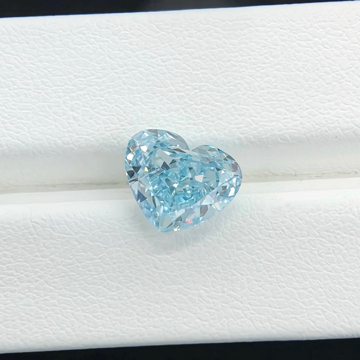 DovEggs 3.01ct heart fancy vivid blue VVS2-LAB GROWN DIAMOND-EVD821695047