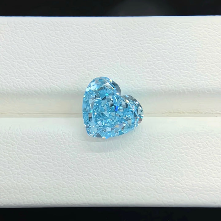 DovEggs 3.01ct heart fancy vivid blue VS1-LAB GROWN DIAMOND-EVD821695255