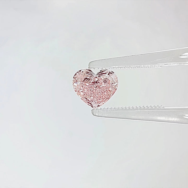 DovEggs 1.52ct heart fancy vivid pink VS2-LAB GROWN DIAMOND-K27230