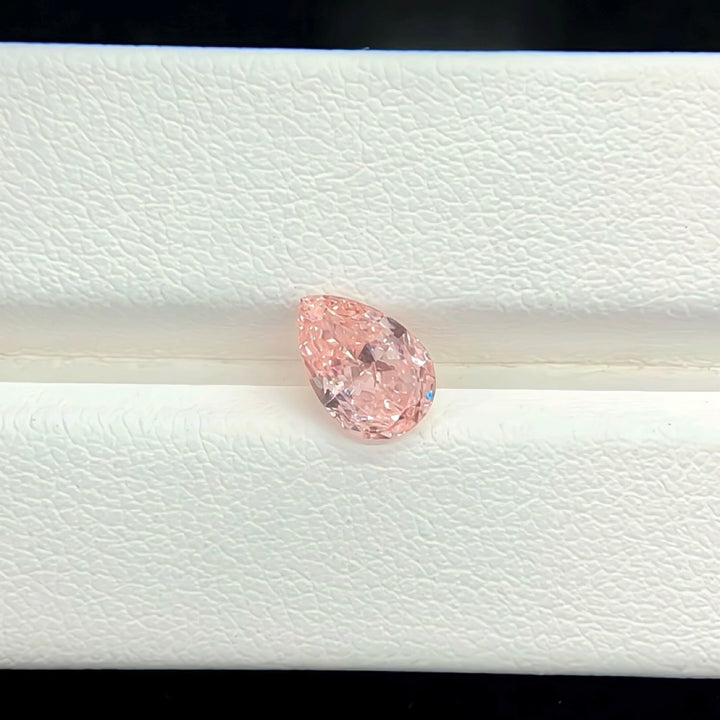 DovEggs 0.92ct pear fancy vivid pink VS1-LAB GROWN DIAMOND-EVD6206017126