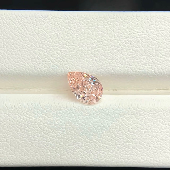 DovEggs 0.91ct pear fancy vivid pink VS1-LAB GROWN DIAMOND-EVD6206017122