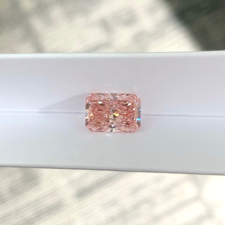 DovEggs 3.08ct radiant fancy vivid pink VS1-LAB GROWN DIAMOND-EVD795671907
