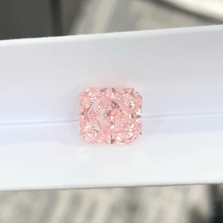 DovEggs 4.51ct radiant fancy vivid pink VS1-LAB GROWN DIAMOND-EVD803614407