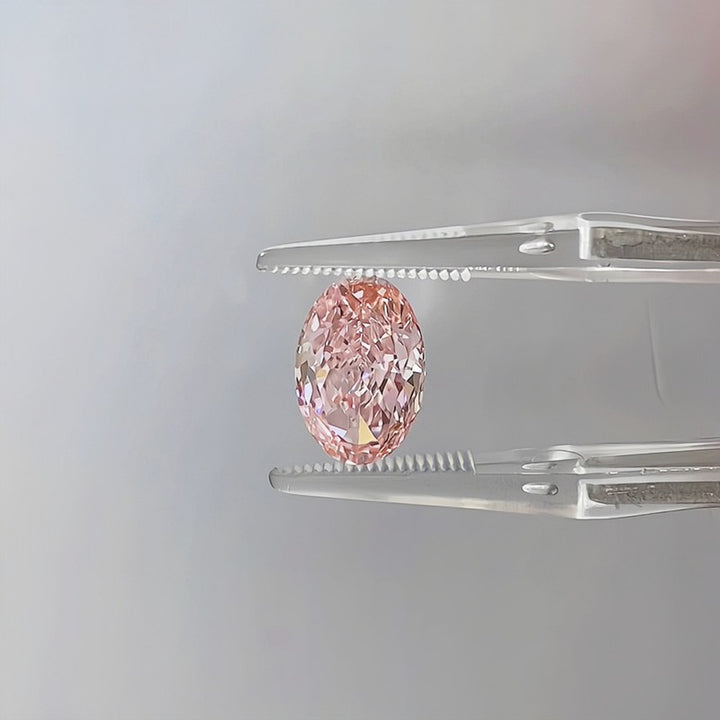 DovEggs 2.75ct oval fancy vivid pink VVS2-LAB GROWN DIAMOND-K27143