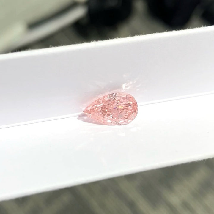 DovEggs 2.02ct pear fancy vivid pink VS1-LAB GROWN DIAMOND-EVD826688915