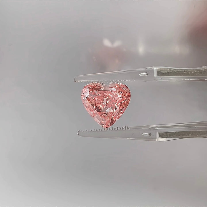 DovEggs 6.04ct heart fancy vivid pink VVS2-LAB GROWN DIAMOND-K27145