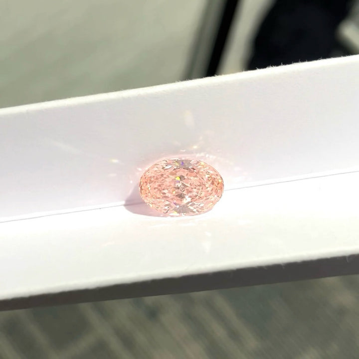 DovEggs 3.01ct oval fancy vivid pink VVS2-LAB GROWN DIAMOND-EVD816602007