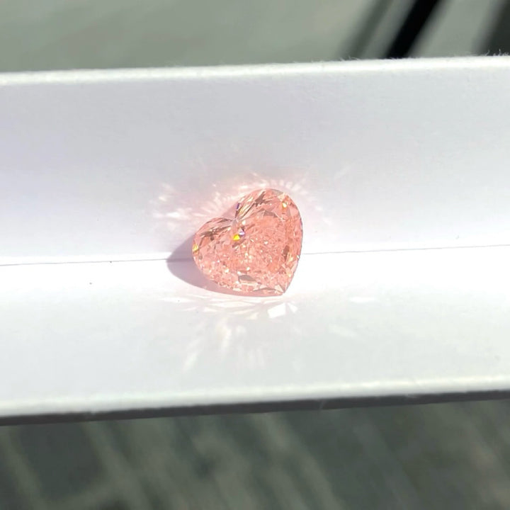 DovEggs 3.00ct heart fancy vivid pink VS1-LAB GROWN DIAMOND-EVD803614785
