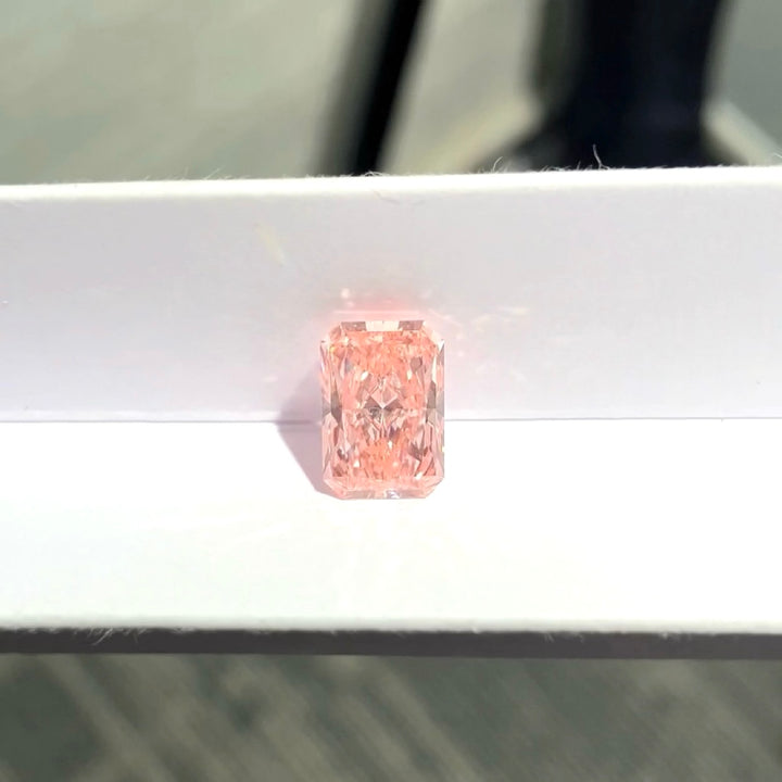 DovEggs 3.06ct radiant fancy vivid pink VS1-LAB GROWN DIAMOND-EVD819261522
