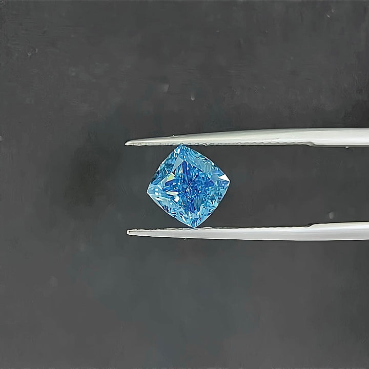 DovEggs 3.02ct cushion fancy vivid blue VS1-LAB GROWN DIAMOND-K27174