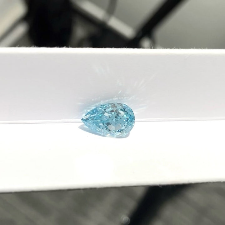 DovEggs 2.52ct pear fancy vivid blue VS1-LAB GROWN DIAMOND-EVD812629435