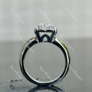 Doveggs round solitaire engagement ring