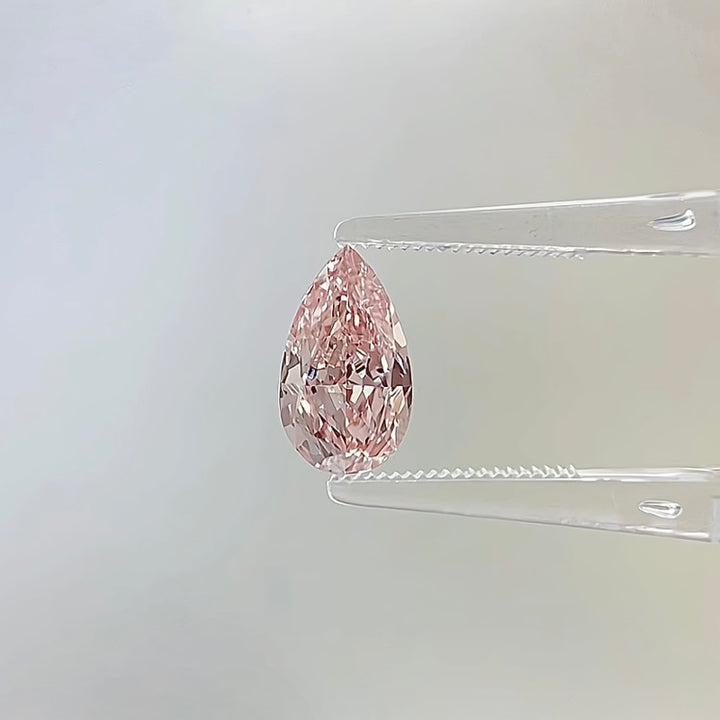 DovEggs 2.12ct pear fancy vivid pink VS1-LAB GROWN DIAMOND-K27248