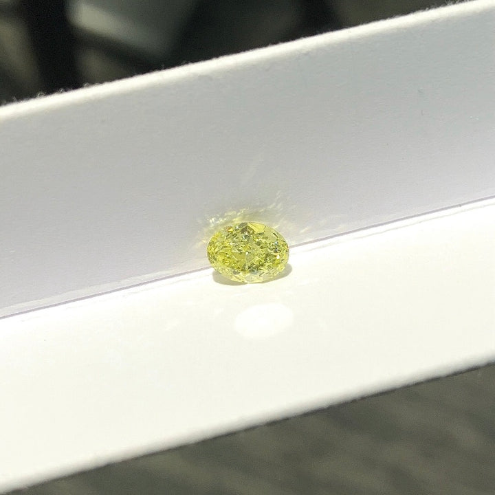 DovEggs 0.77ct oval fancy intense yellow VS2-LAB GROWN DIAMOND-EVD6206017523